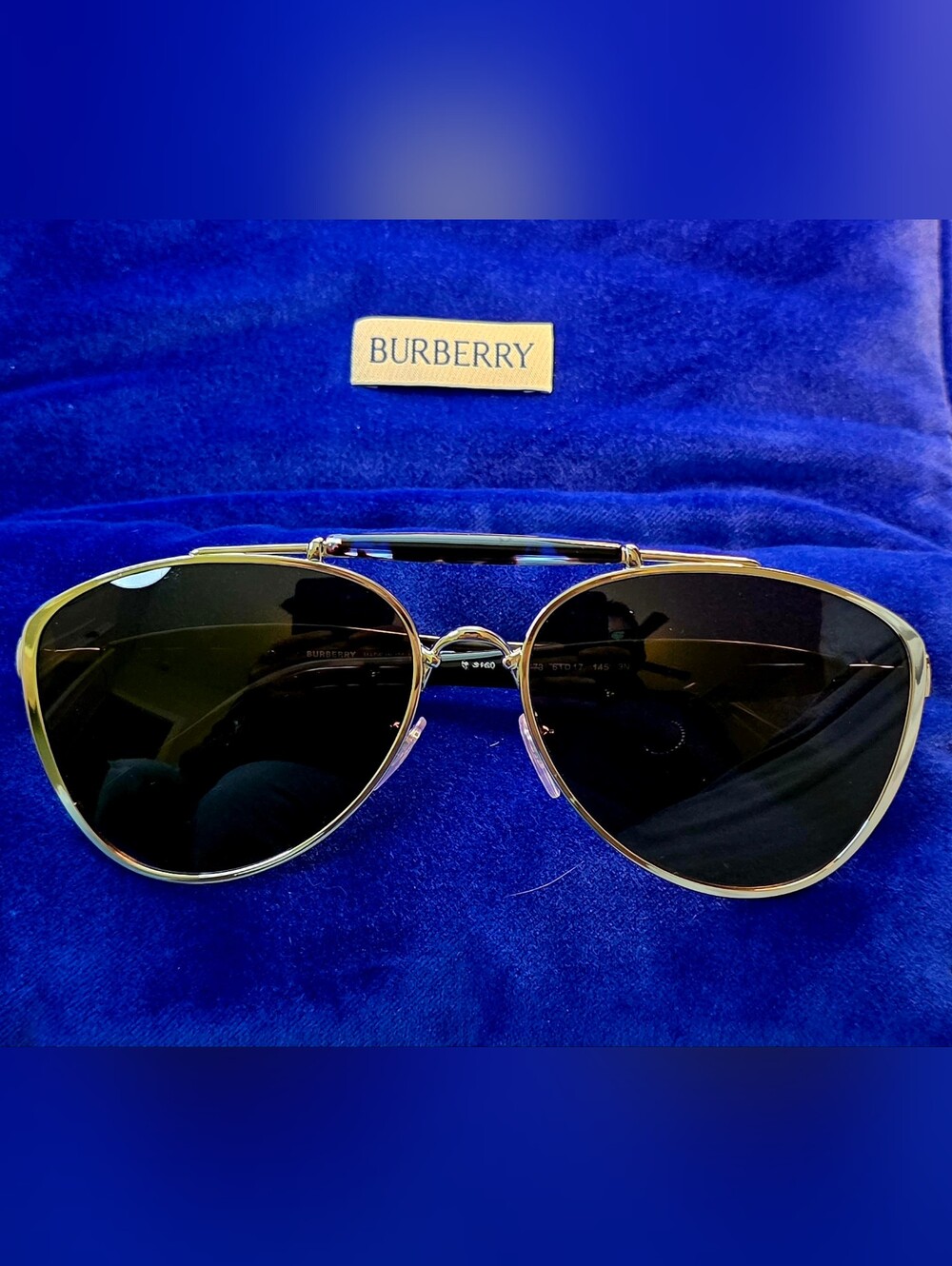 BurberryDark Brown Phantos Men's Sunglasses